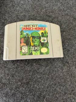 army men sarges heroes n64 Game