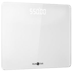 550lb Scale for Body Weight with Ultra-Wide Platform and Large LED Bezel-Less Display