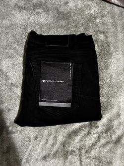 Black Purple Tag Jeans