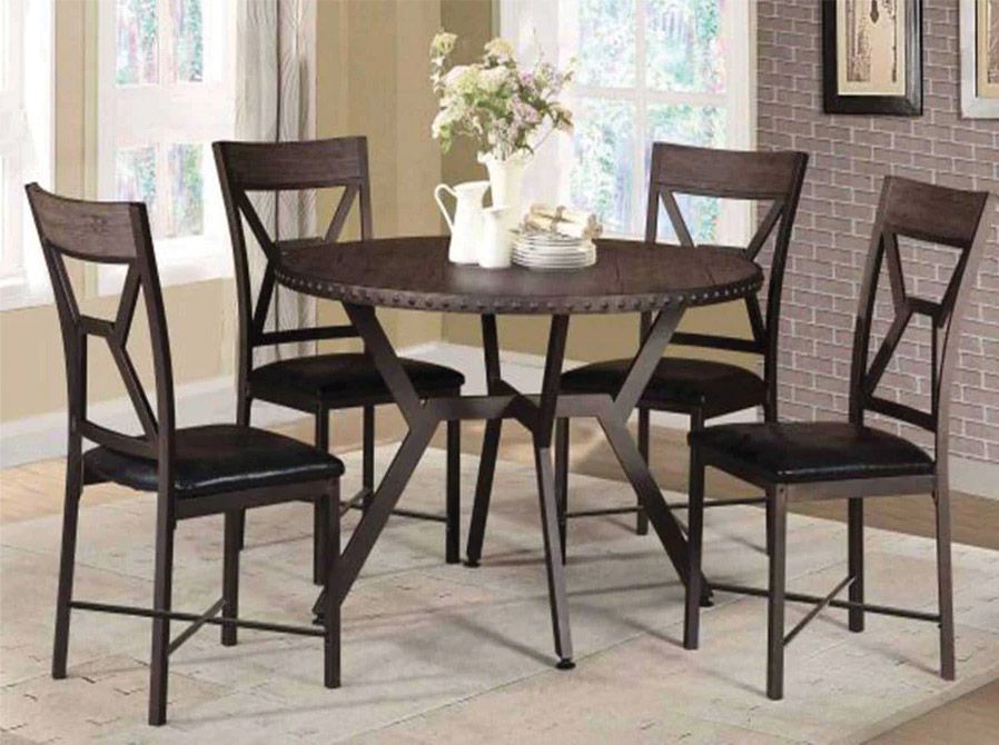 Trendy 5PC Round Dining Set – Affordable & Beautiful Brand New