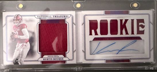 Kurtis Rourke National Treasures Rookie Auto Patch Card