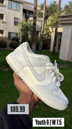 Nike Dunk Low Needlework Sail Aura Sneakers - Women’s 7.5 / Youth 6