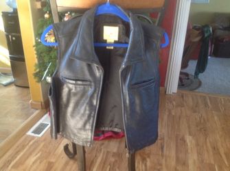 Womens leather vest