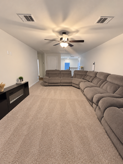 Gray Reclining Sectional Sofa – Large