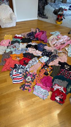 Large Lot of Toddler Girl Clothing 24/2t