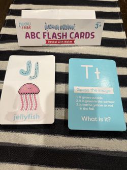 Chuckle & Roar Aqua Draw ABC Flash Cards + Water Pen Ages 3+