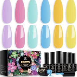 MEFA Gel Nail Polish Set 6pcs