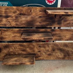 Homemade wooden shelf/decor