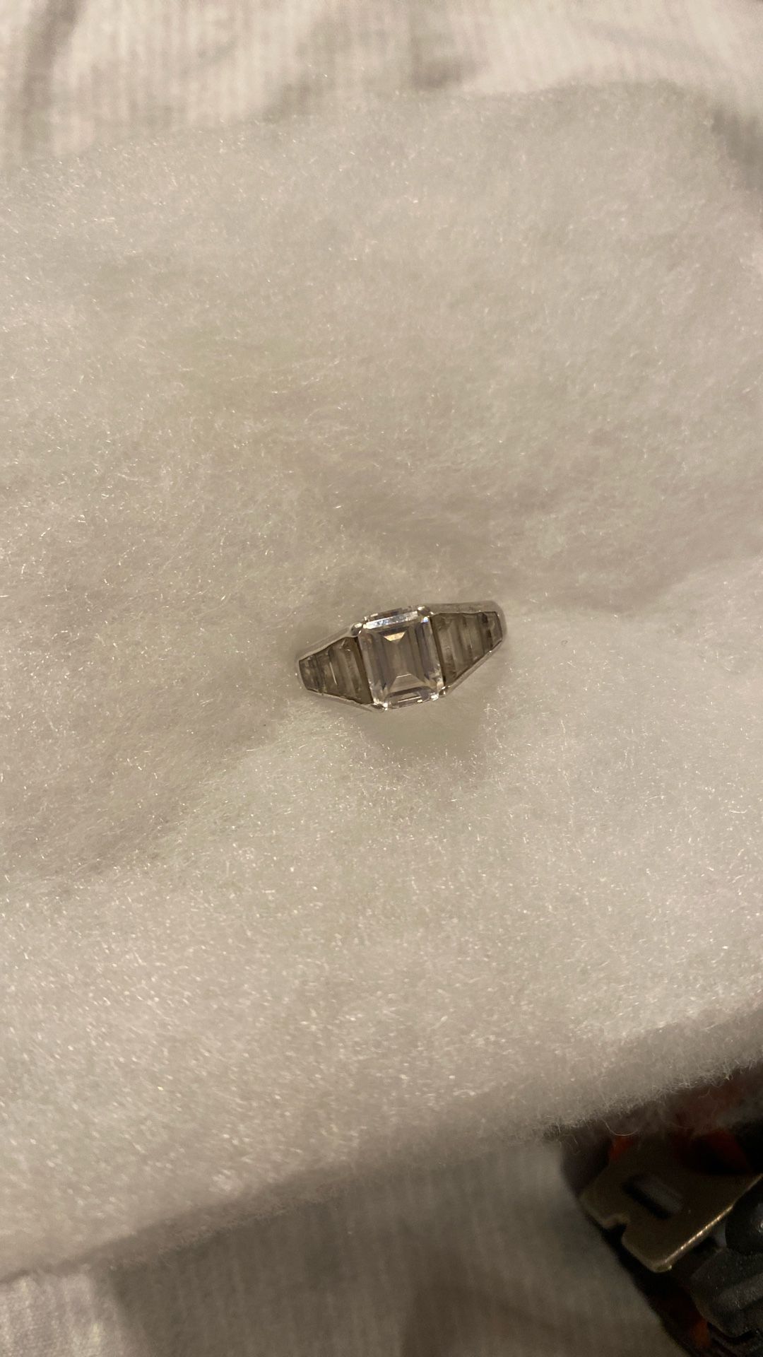 Sterling And Zirconia Ring 