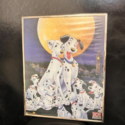 101 Dalmatians Poster In Frame 
