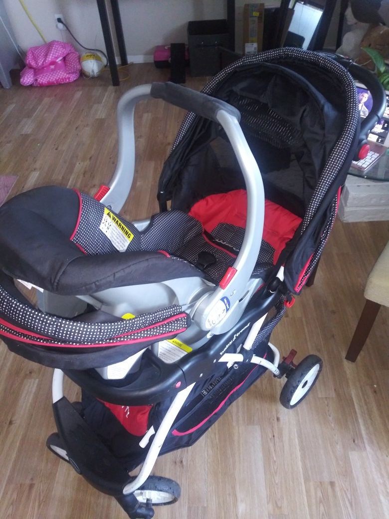 Baby Trend Hello Kitty Carseat and Stroller with base not pictured