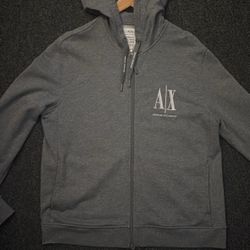 Armani Exchange Grey Zip Up 