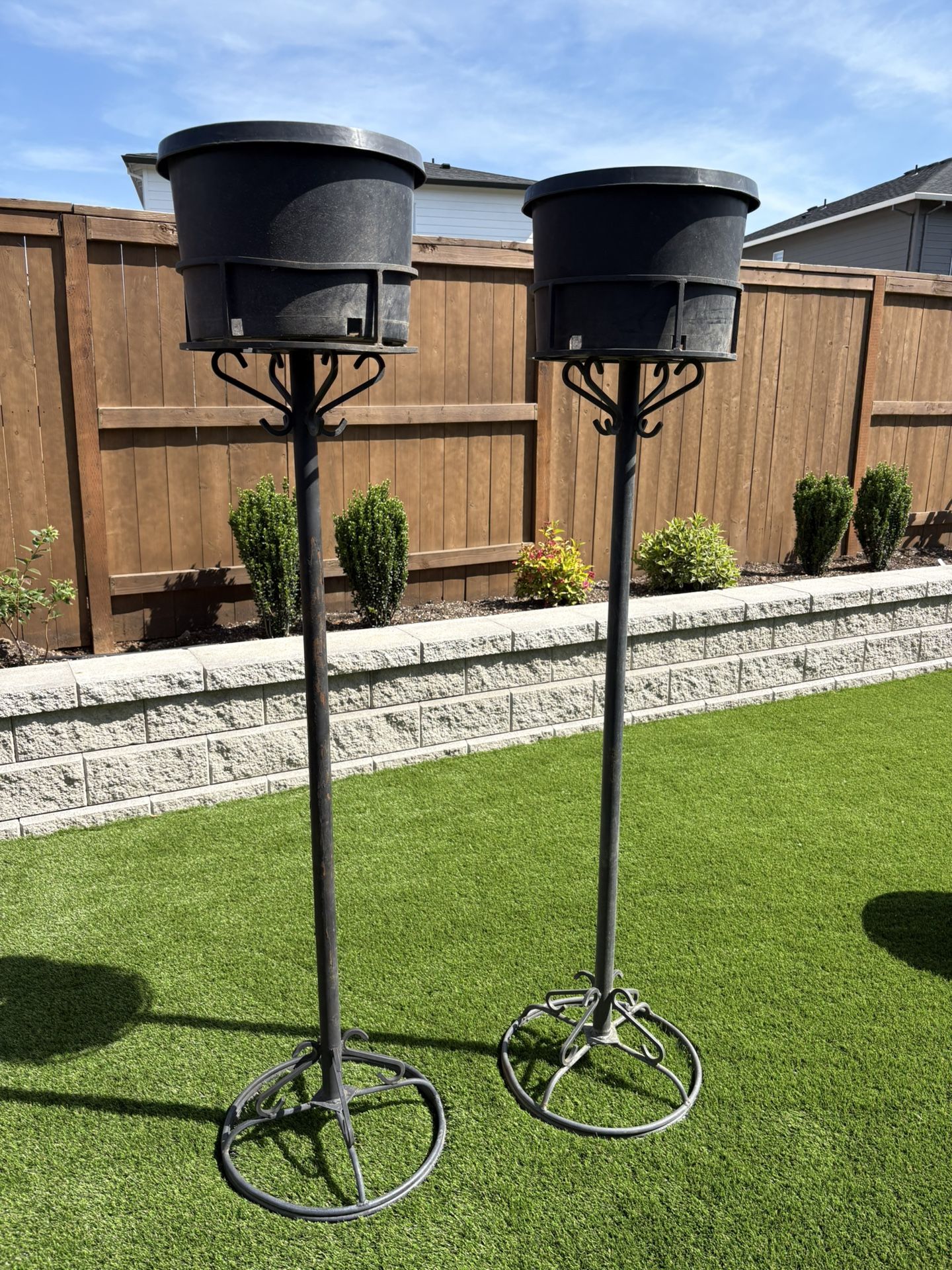 Large Flower Basket Plant Stands