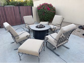 O.W. Lee Fire Table Chat Set