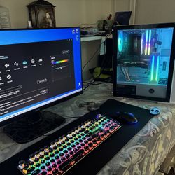 Gaming PC 1080P Ryzen 5 3600 XFX RX580 GPU 500GB SSD HDMI DP WiFi 16GB DDR4 RAM