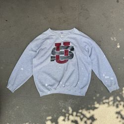 Vintage Collegiate House US Sweatshirt – Oversized Crewneck – Size L/XL