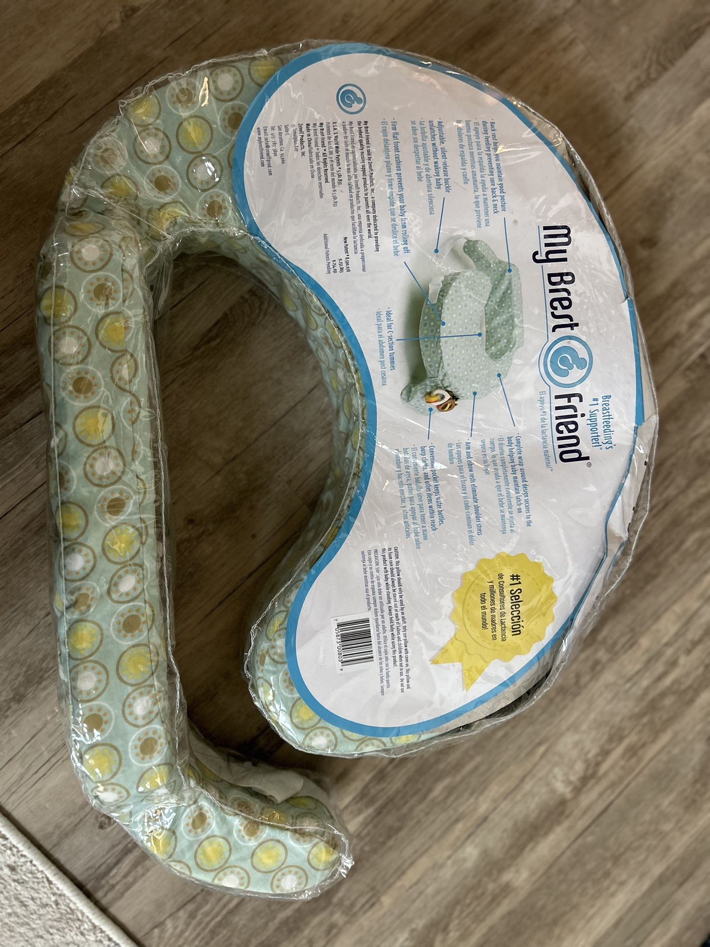 My Brest Friend Nursing Pillow - Deluxe - Enhanced Comfort w/ Slipcover - Ergonomic Breastfeeding Pillow For Ultimate Support For Mom & Baby