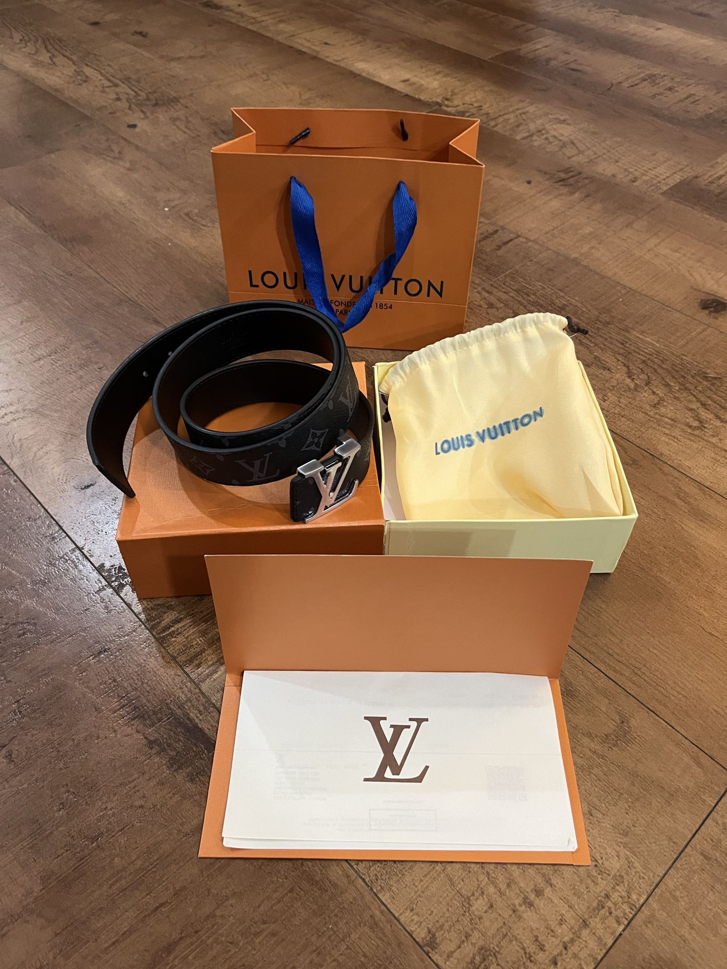 Louis Vuitton “Monogram Eclipse Black/Gray” Belt
