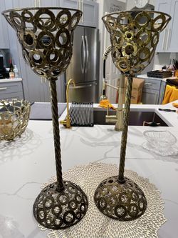 Gold Candle Holders