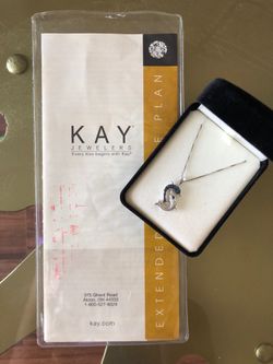 Kay Jewelers Diamond cluster dolphin necklace pendant