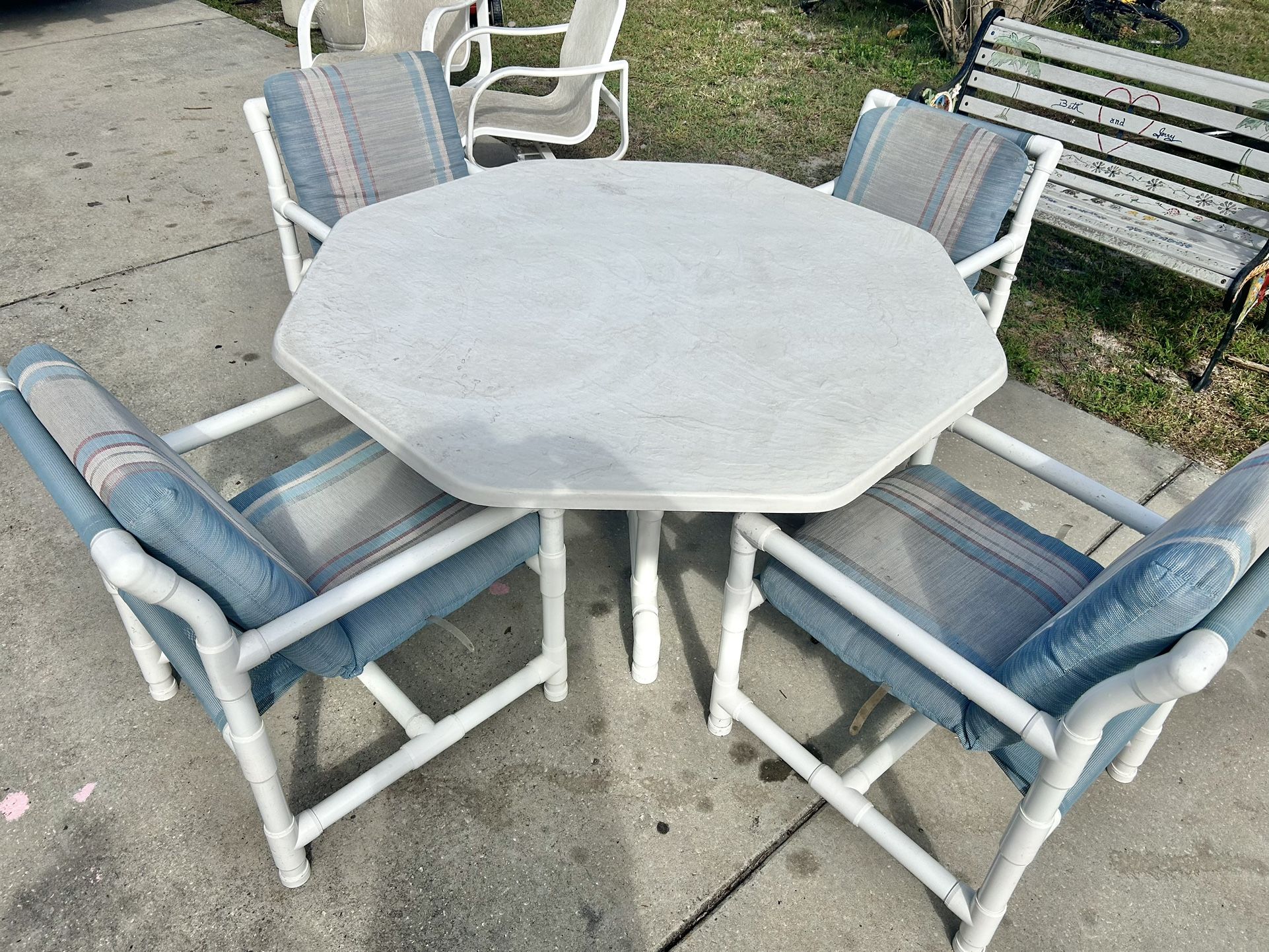 Palm Casual PVC Patio Set