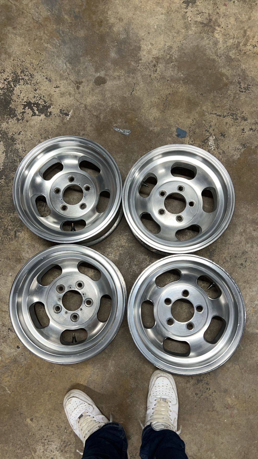 Old School 14x7 US Indy Style Mag Wheels