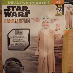 Star Wars Grogu Costume Size 4T