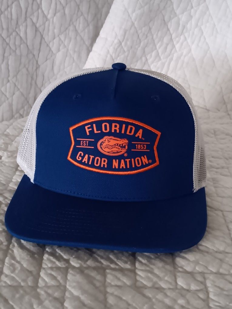 Florida Gator Nation Embroidered Patch Hat Nwot