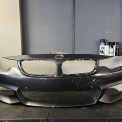 2014-2015-2016 BMW 4 SERIES M SPORT FRONT BUMPER OEM USED