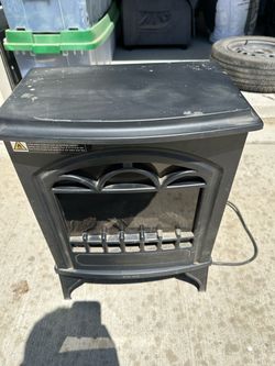 Black Electric Fireplace Stove Heater