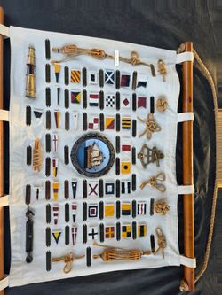 Mayflower international code of signals knot wall hanger