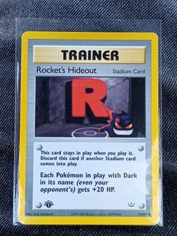 Pokemon 1st edition Rocket's Hideout
