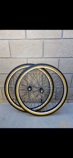 26" Black Alloy BMX Wheels