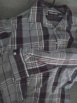mens new long sleeve 2x 1x button front