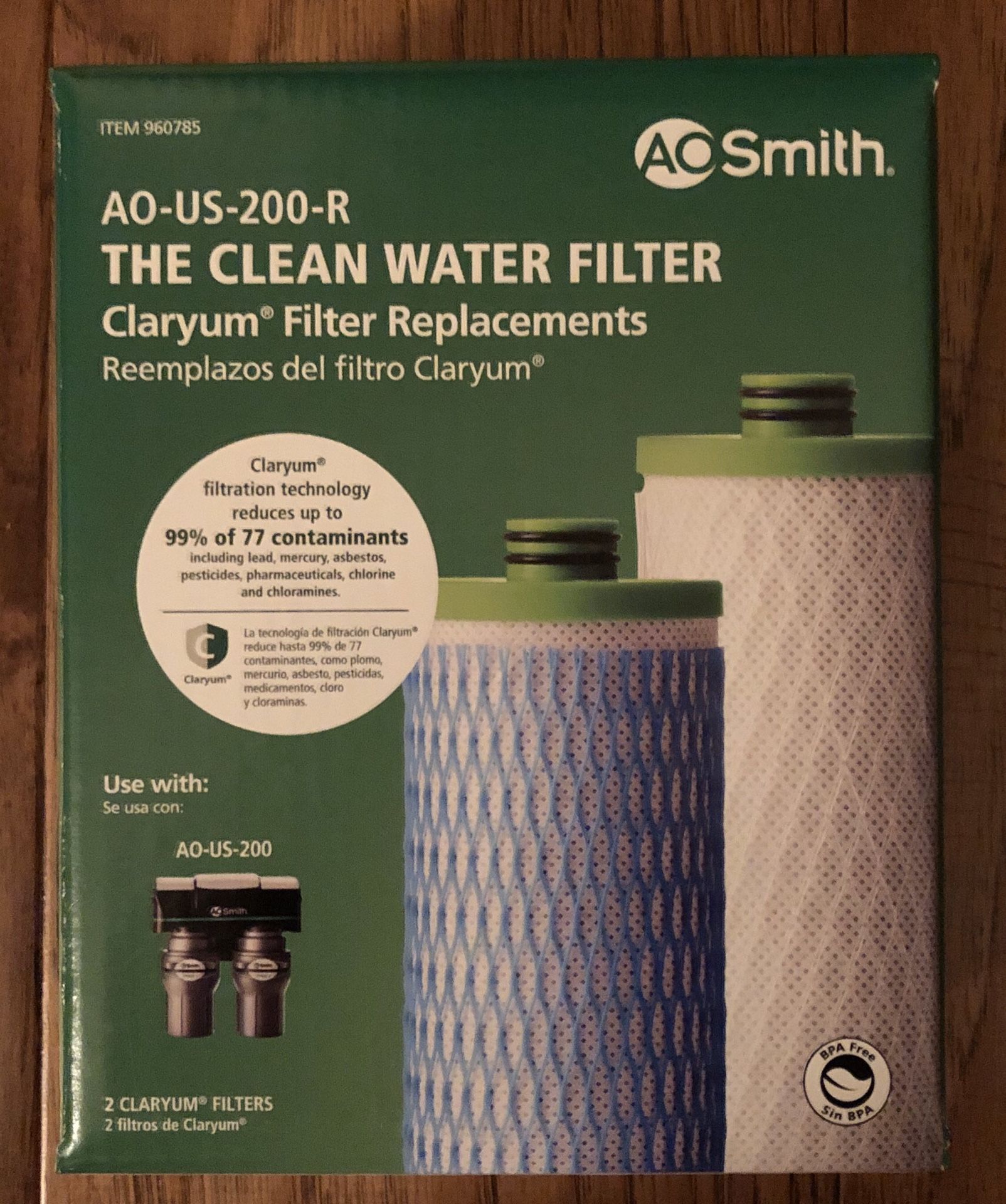 AO Smith AO-US-200-R The Water Filter Claryum Filter Replacement.