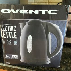 OVENTE Electric Kettle, 1.7L Fast Boiling Water Heater Black color
