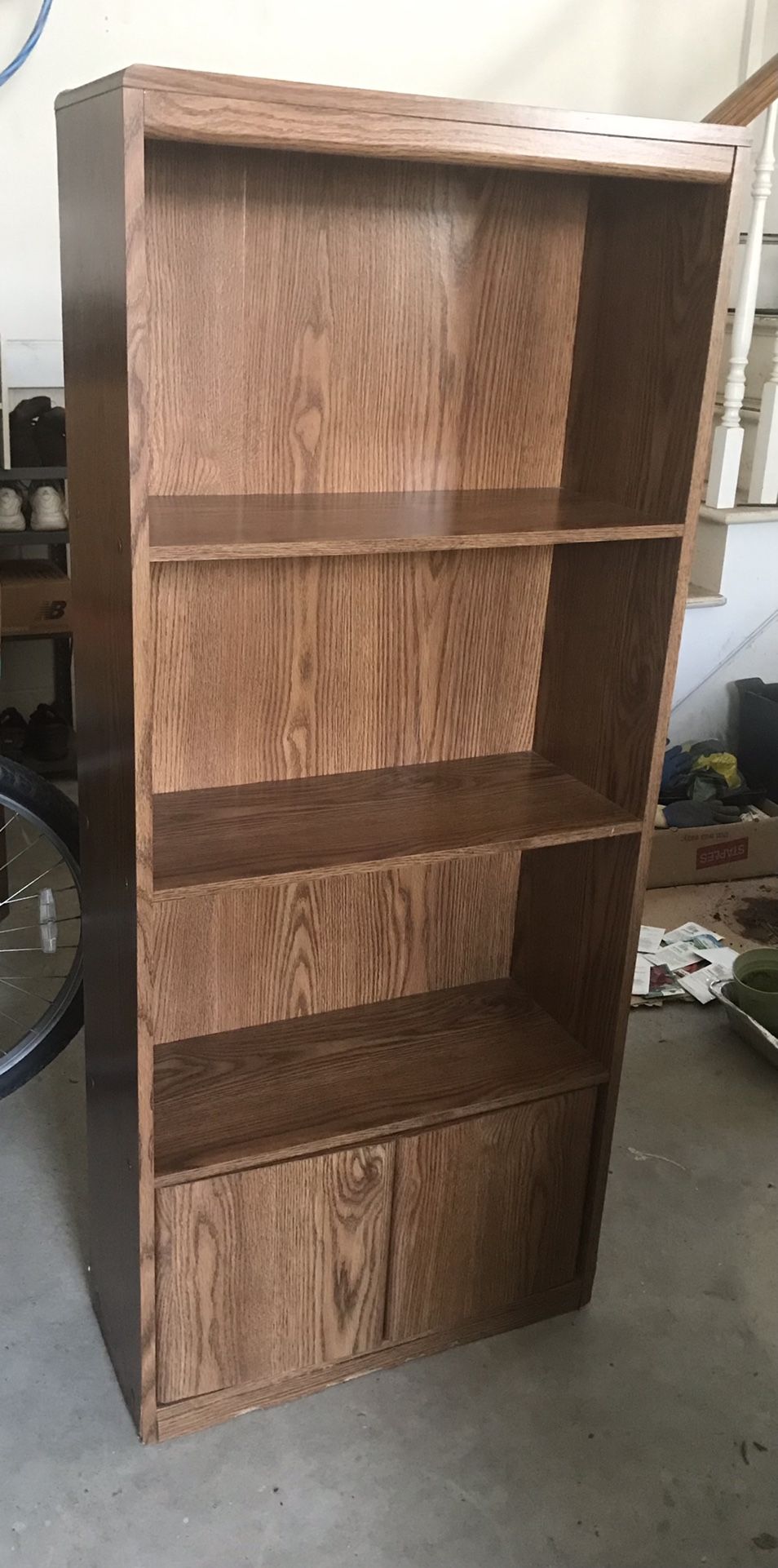 Sauder 3-Shelf, 2-Door Cabinet Bookcase. Current Retail Price $200+ Accepting Best Offer