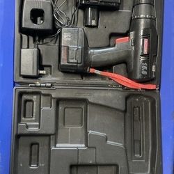 Craftsman 3/8” 15.6v Cordless Drill & Case, Extra Battery, Charger, and Bits