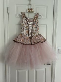 Weissman Ballet Costume - Floral Pink - Size LC
