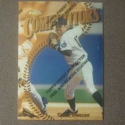 1997 Topps Finest Ozzie Guillen Chicago White Sox #224 Baseball Card Vintage Competitors Chromium Collectible MLB Sports
