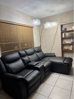 Sofá con dos reclinable