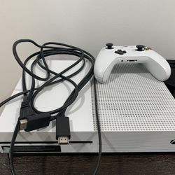 xbox one s with games and series 2 controller