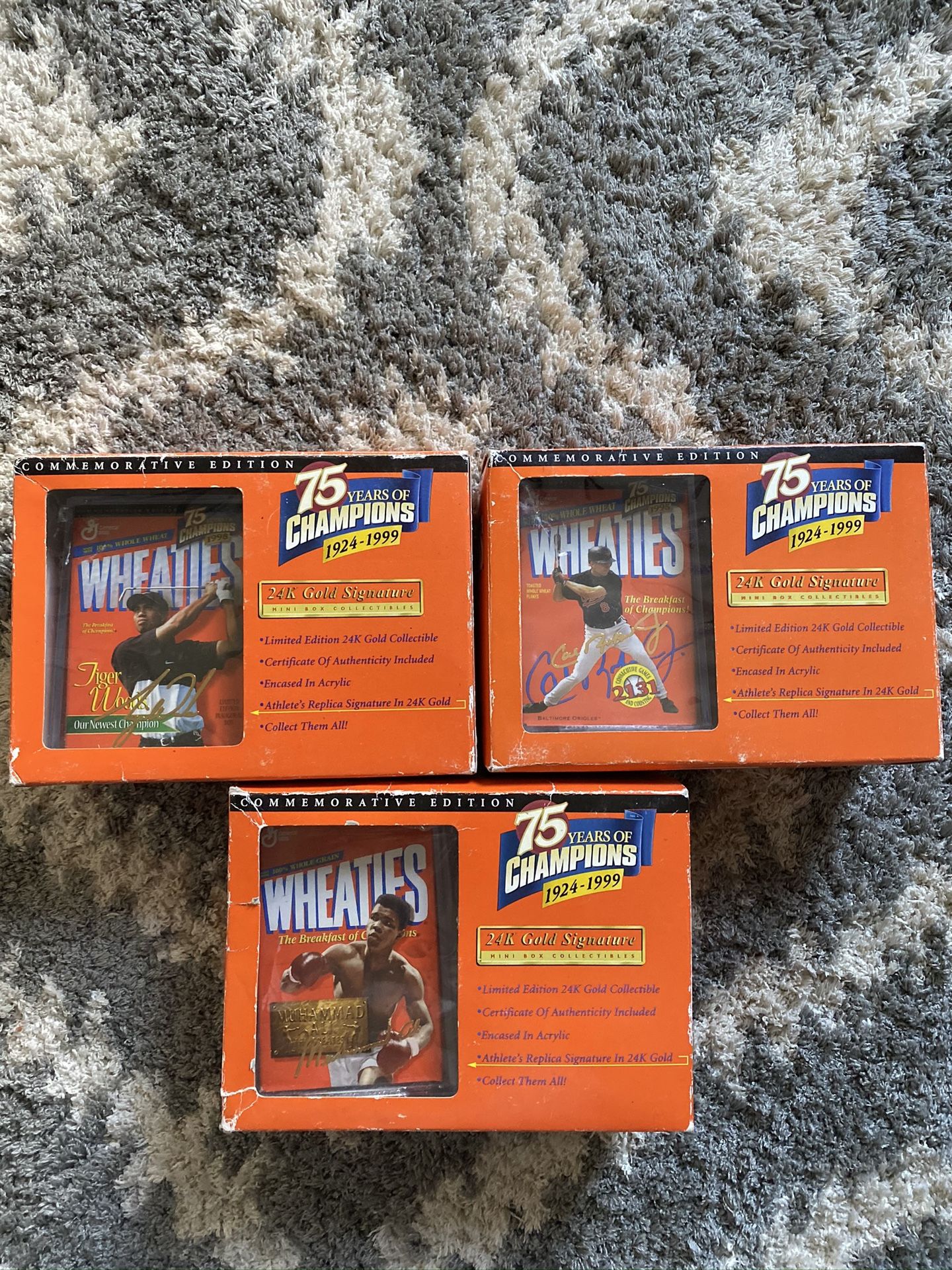 24k gold signature Wheaties boxes ๐ฅ