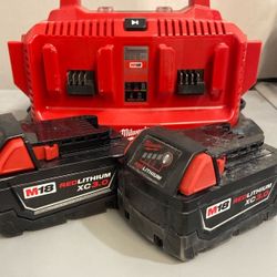 M18 Charger And 2 Batteries 