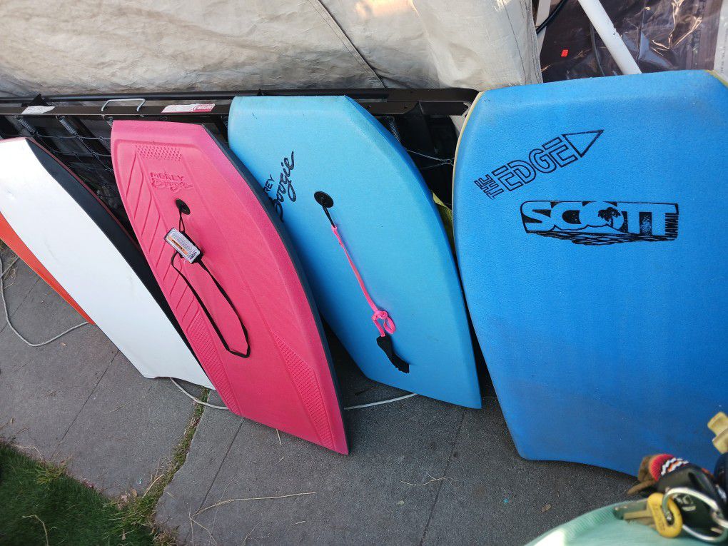 Several Boogie Boards For Sale