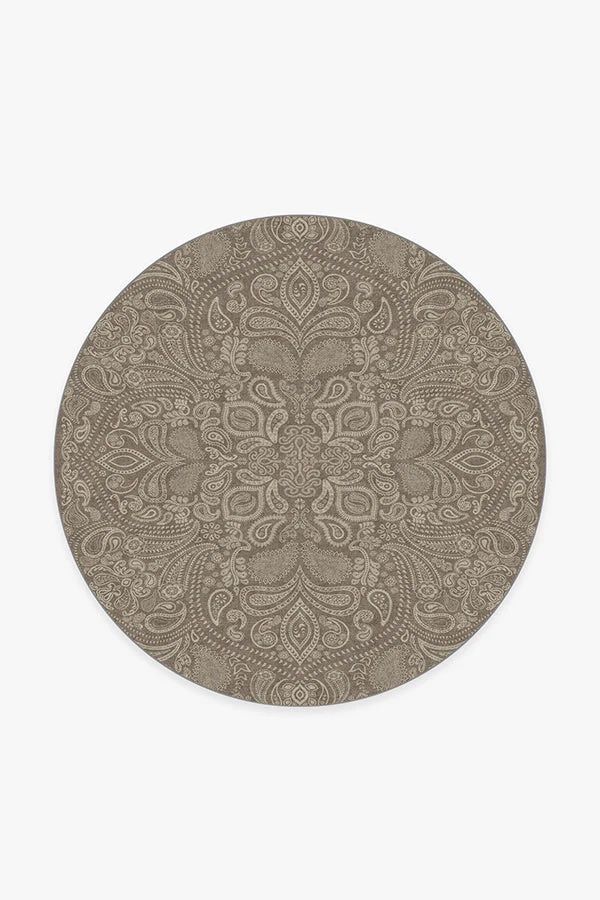 Ruggable Iris Apfel Paisley Prom Mink Premium Rug Cover