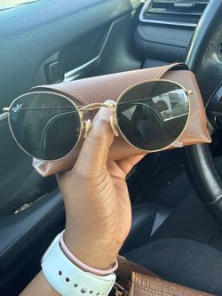 Ray-Ban Round Metal Sunglasses Gold Frame