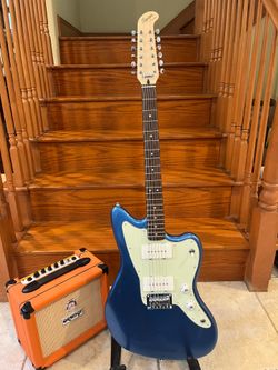 Squier Paranormal 12 String Jazzmaster w/ Orange Crush 12 Amp