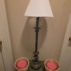 29"H Grey lamp