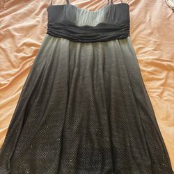Black And Silver Ombre Dress 14